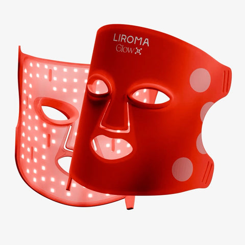 GLOW® maschera LED viso con luce rossa e vicino infrarosso