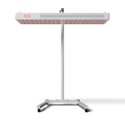Groot paneel vlak op de standaard gemonteerd, met de leds naar beneden gericht