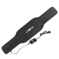 Liroma HeatPULSE infrarood rugband uitgevouwen met snoer en bedieningsunit