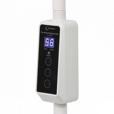Bedieningspaneel van de Liroma TDP-lamp 607A met display voor tijd en temperatuur