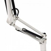 Close-up van de verstelbare scharnierarm met veren van de Liroma TDP-lamp 607A